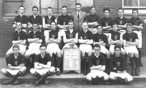 Carl Webb Below Left in Swinburne School 16 year old Football Team Photo