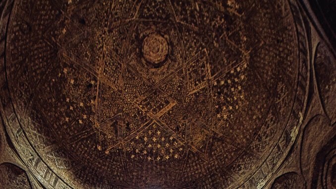 Ceiling of the North Dome, Jame Mosque, Isfahan, Iran